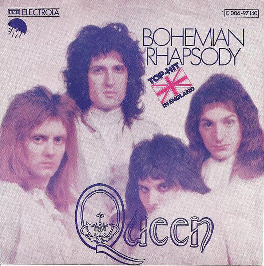 Queen : Bohemian Rhapsody (7", Single, Bla)