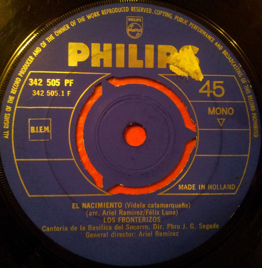 Los Fronterizos : El Nacimiento (7", Mono)