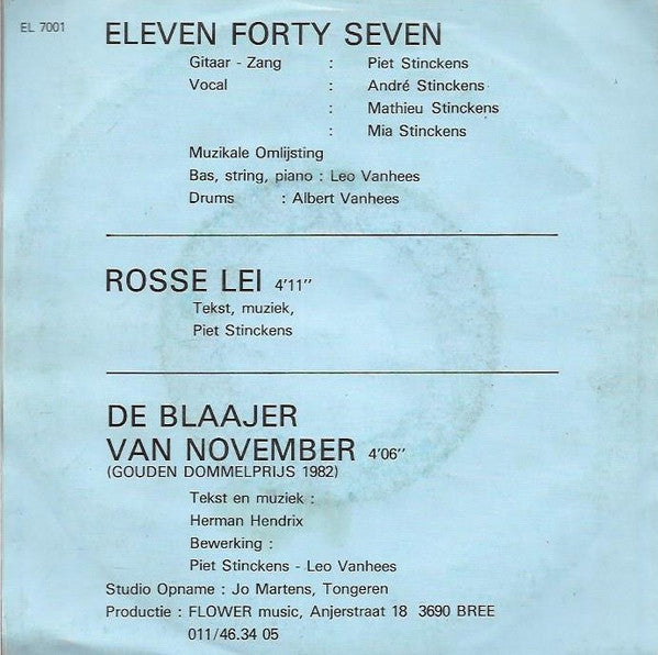 Eleven Forty Seven : Rosse Lei  (7", Single)
