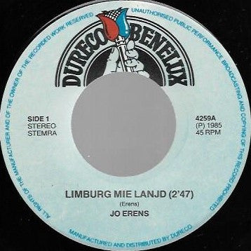 Jo Erens : Limburg Mie Lanjd  (7", Single)