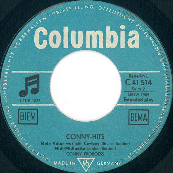 Conny Froboess : Conny-Hits (7", EP)