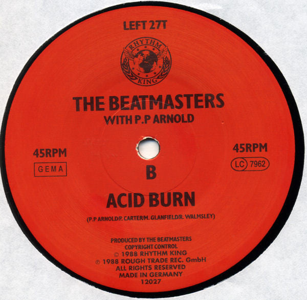 The Beatmasters With P.P. Arnold : Burn It Up (12")