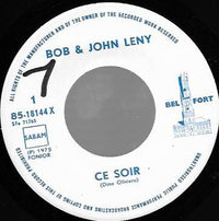 John Leny, Bob Leny : Ce Soir (7", Single)