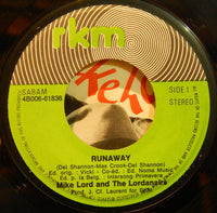 The Lordanairs, Mike Lord (2) : Runaway (7", Single)