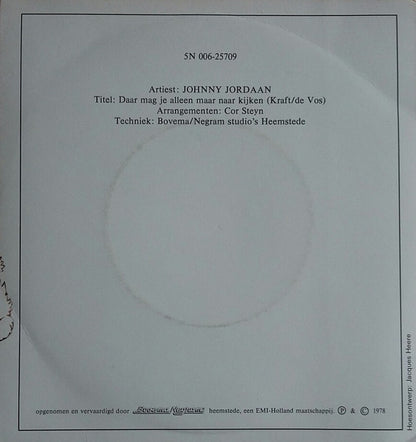 Johnny Jordaan : Van Harte Gefeliciteerd Met Jullie Verloving Maar..... (7", Single)