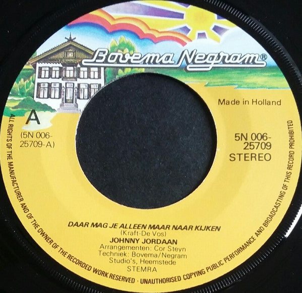 Johnny Jordaan : Van Harte Gefeliciteerd Met Jullie Verloving Maar..... (7", Single)