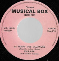 Philippe D'Annevoy : Maman - Le Temps Des Vacances  (7")