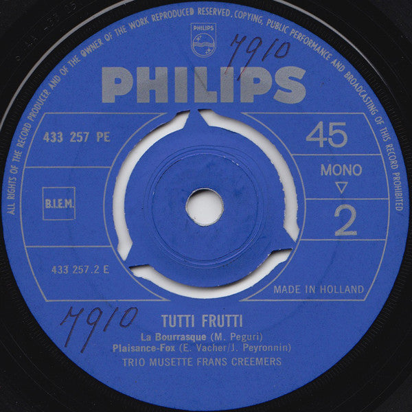 Trio Musette Frans Creemers : Tutti-Frutti (7", EP)