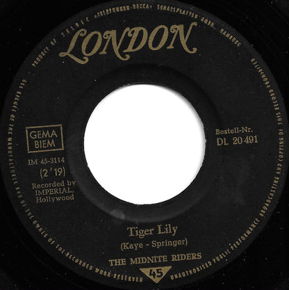 The Midnite Riders : Tiger Lily (7", Single)