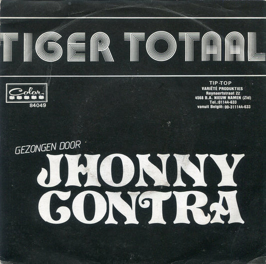 Johnny Contra : Tiger Totaal  (7")