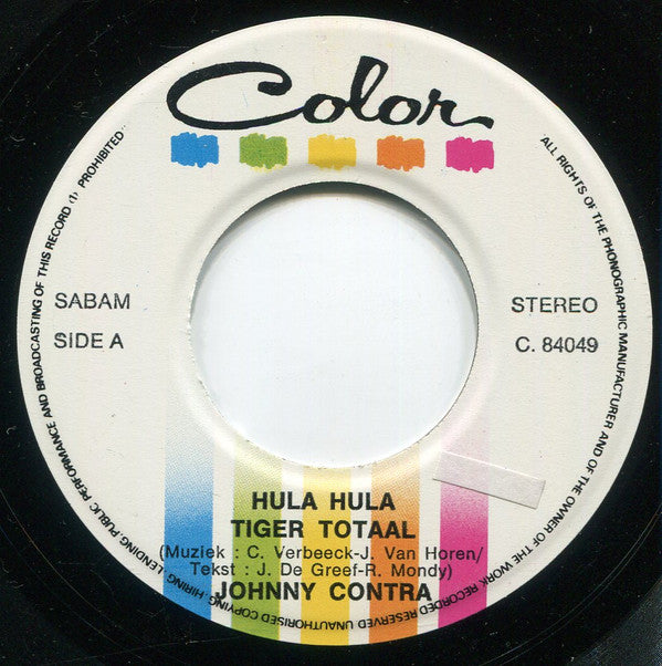 Johnny Contra : Tiger Totaal  (7")