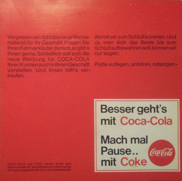 Unknown Artist : Klingende Botschaft Von Coca-Cola (Flexi, 7", S/Sided)