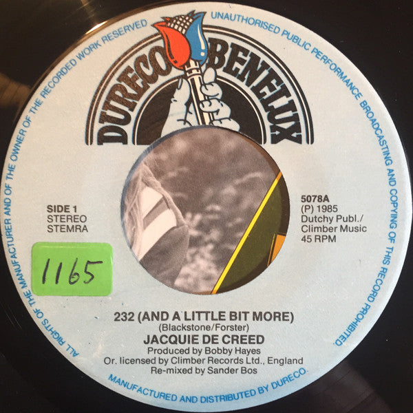 Jacquie DeCreed : 232 (And A Little Bit More) (7", Single)
