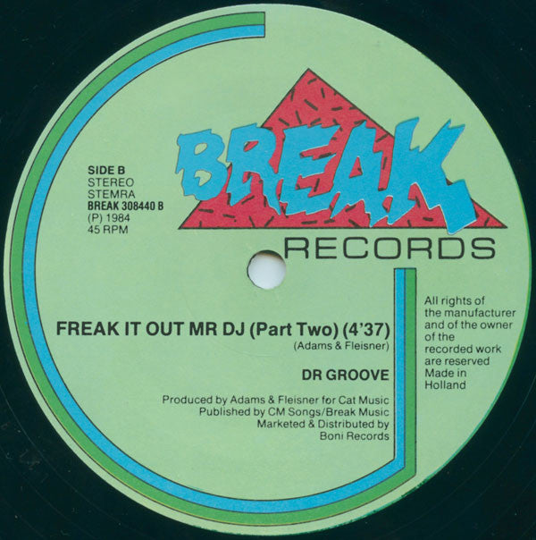 Dr. Groove : Freak It Out Mr. D.J. (12")