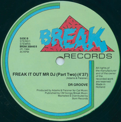 Dr. Groove : Freak It Out Mr. D.J. (12")