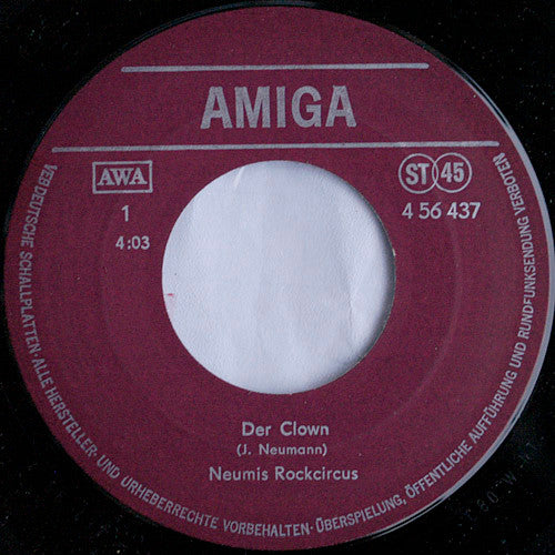 Neumis Rock Circus : Der Clown / Der Mann Im Frack (7", Single)