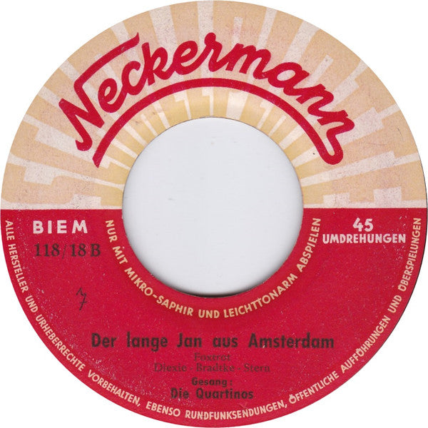 Die Quartinos : Schwedenmädel (7", Single)