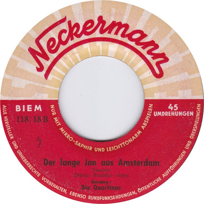 Die Quartinos : Schwedenmädel (7", Single)