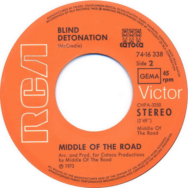 Middle Of The Road : Kailakee Kailako (7", Single)