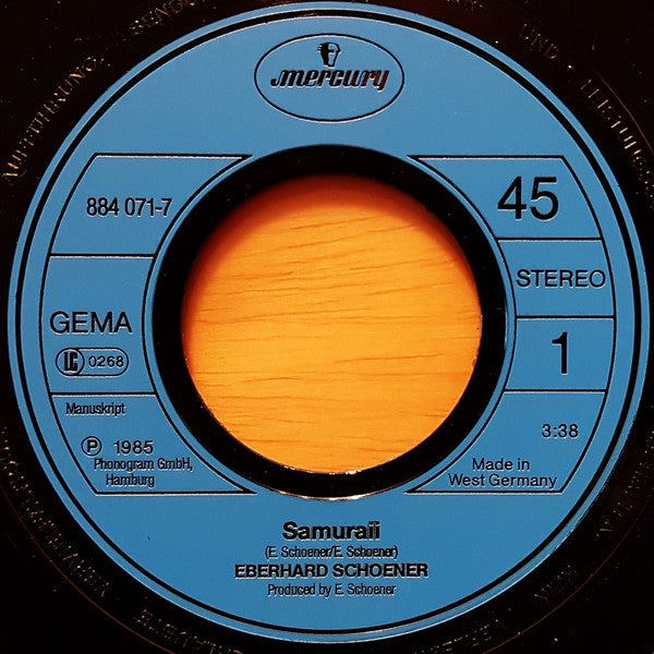 Eberhard Schoener : Samuraii (7", Single)