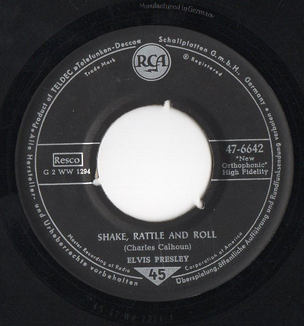 Elvis Presley : Shake, Rattle And Roll (7")