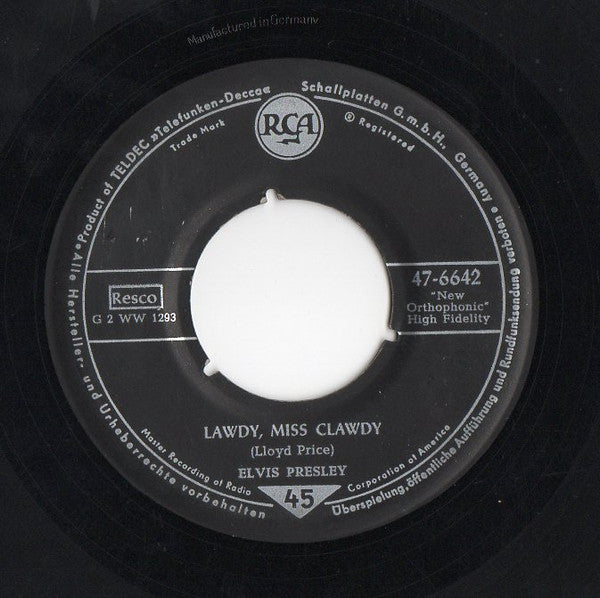 Elvis Presley : Shake, Rattle And Roll (7")