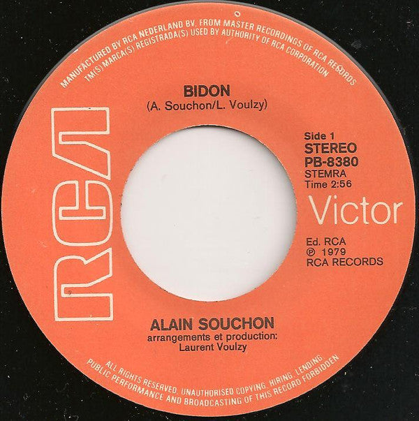 Alain Souchon : Bidon (7", Single)