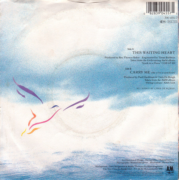 Chris de Burgh : This Waiting Heart (7", Single)