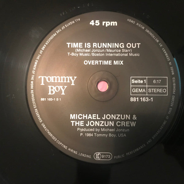 The Jonzun Crew : Time Is Running Out (12", Maxi)