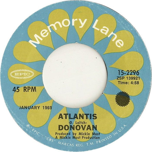 Donovan : To Susan On The West Coast Waiting (7", RE)