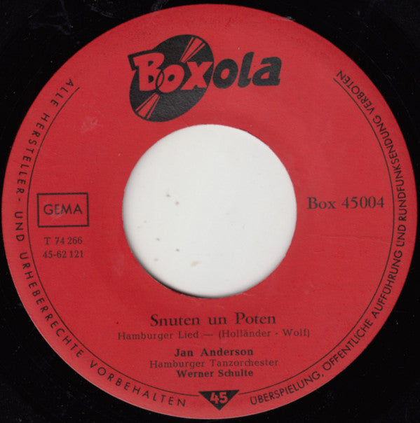 Jan Anderson : Snuten Un Poten (7", Single)
