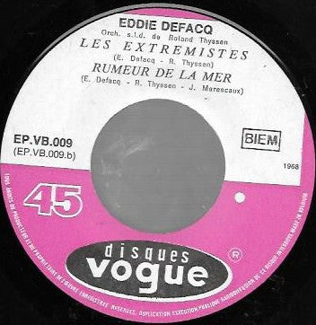 Eddie Defacq : L'été Dernier à Liège (7", EP)