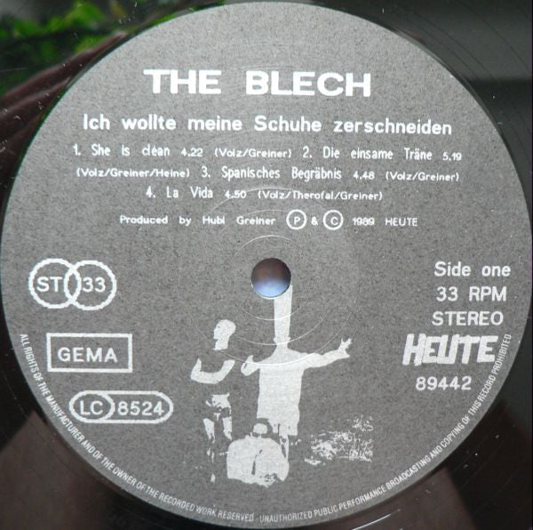The Blech : Ich Wollte Meine Schuhe Zerschneiden (LP, Album)