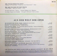 Rudolf Schock - Josef Metternich : Der Tempel Brahmas Strahlt / Bei Des Himmels Eh'rnem Dache (7", EP, RP)
