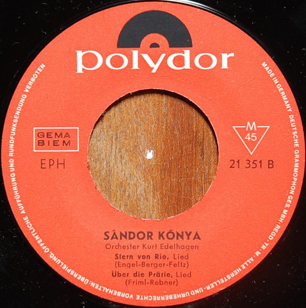 Sándor Kónya : Wenn In Florenz Die Rosen Blüh'n (7", EP, Mono, RP)