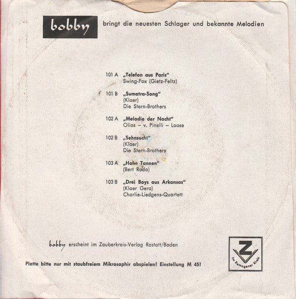 Geschwister Huber : Hohe Tannen (Flexi, 7", Mono)