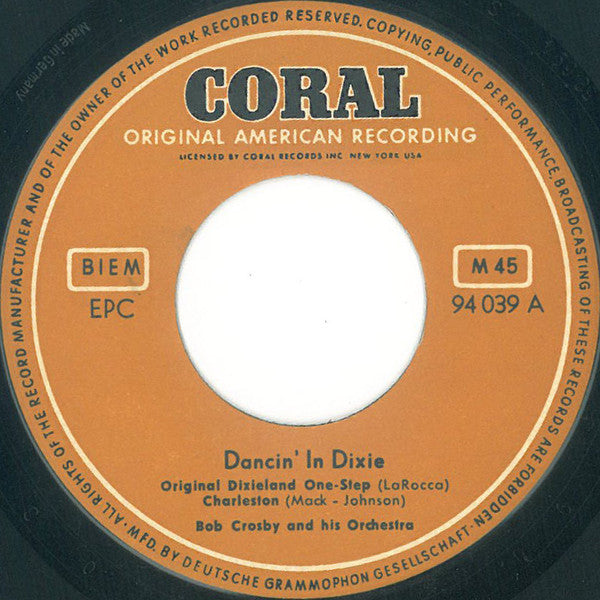 Bob Crosby And His Orchestra : Dancin' In Dixie (7", EP)