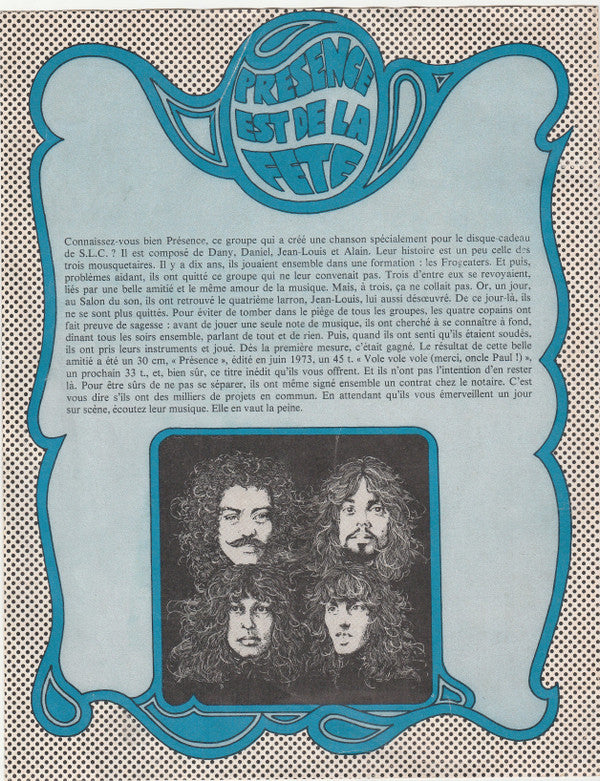 Michel Fugain et Le Big Bazar / Présence : Monsieur Bernard / SLC Rock (7", Smplr, Mou)