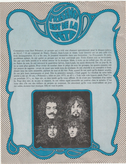 Michel Fugain et Le Big Bazar / Présence : Monsieur Bernard / SLC Rock (7", Smplr, Mou)