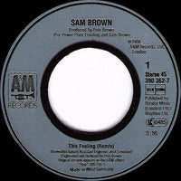 Sam Brown : This Feeling (7", Single)