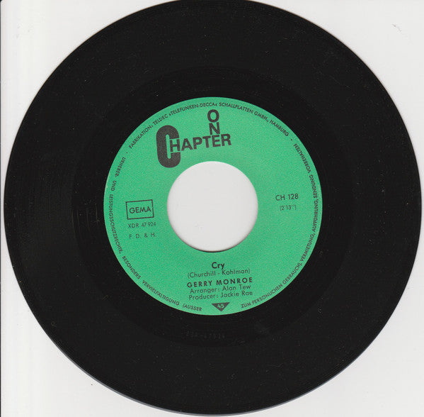 Gerry Monroe : Cry / Annie Laurie  (7", Single)