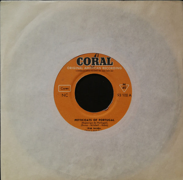 Dick Jacobs Orchestra : Petticoats Of Portugal (7")