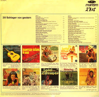 Various : 28 Schlager Von Gestern (LP, Comp)