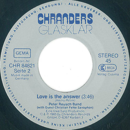 Peter Reusch : Wir Sind Geboren Um Zu Leben (7", Single)