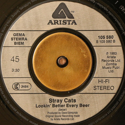 Stray Cats : (She's) Sexy + 17 (7", Single)