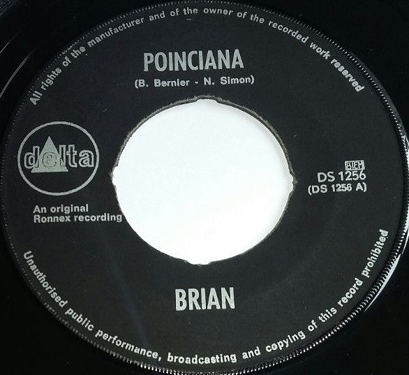 Brian (19) & The Hi-Five : Poinciana (7", Single)