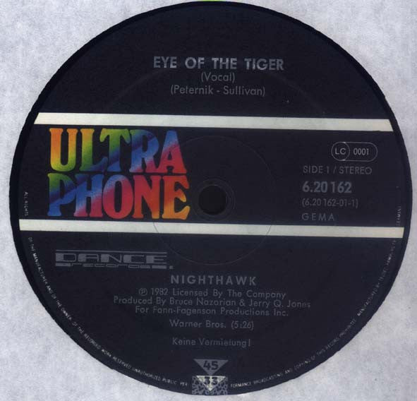 Nighthawk : Eye Of The Tiger (12")