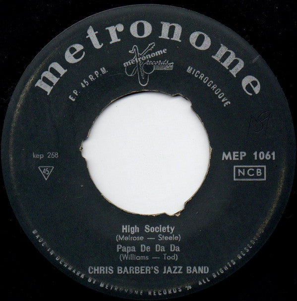 Chris Barber : Chris Barber Plays The Music Of Clarence And Spencer Williams Vol. 1 (7", EP)