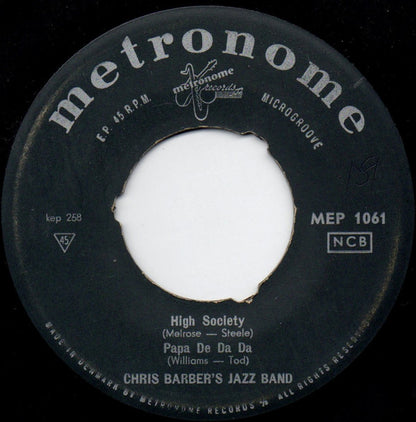 Chris Barber : Chris Barber Plays The Music Of Clarence And Spencer Williams Vol. 1 (7", EP)