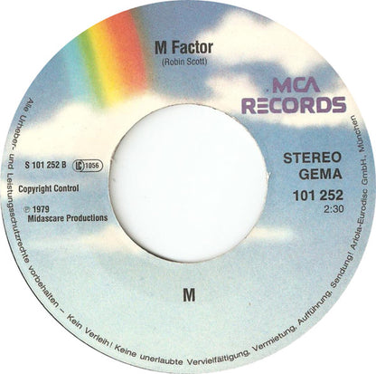 M (2) : Pop Muzik (7", Single, Pic)